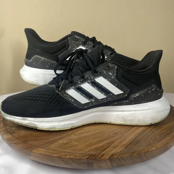 Adidas EQ21 Mens Black and White Size 14 Running shoes