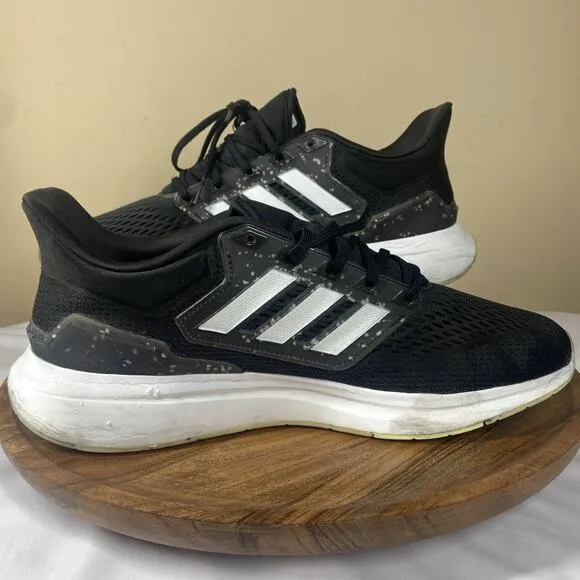Adidas EQ21 Mens Black and White Size 14 Running shoes