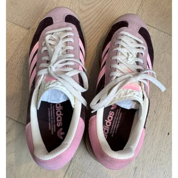 Adidas Gazelle Bold Shoes Brown Pink Size 8 Women S