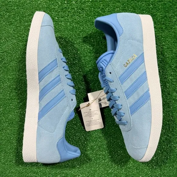 Adidas Gazelle Low Mens Casual Shoes Blue IG4987 NEW Multi Sz