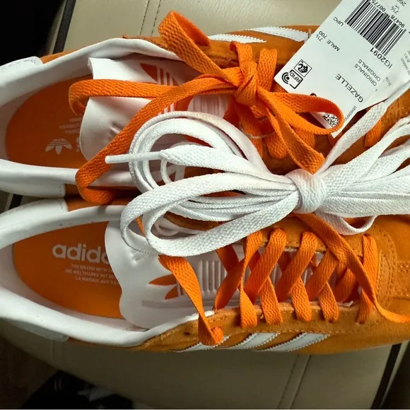 Adidas Gazelle Orange/White Sneakers