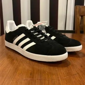 Adidas Gazelle shoes sneakers new black white BB5476 Men’s Size 10