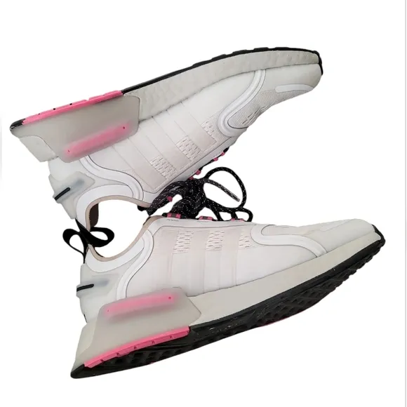 Adidas Girls' NMD_R1 V3 J Athletic Running Sneakers  White  GY4265 Size 5.5