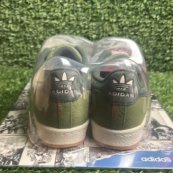Adidas Green and Red Sneakers Sporty Low-Top TMNT new