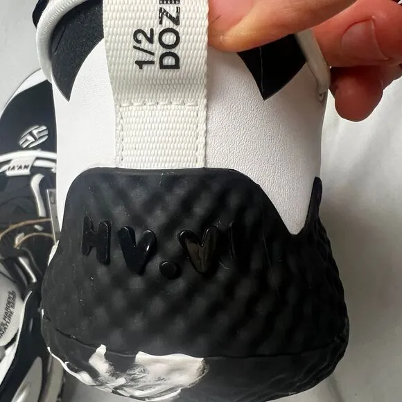 Adidas Harden Vol. 6 Basketball Shoes Black White Sneakers GV8704 Men's 12