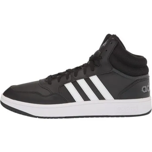 Adidas Hoops 3.0 Mid Men's Sneakers Size 8.5. New with box. Black and white colo