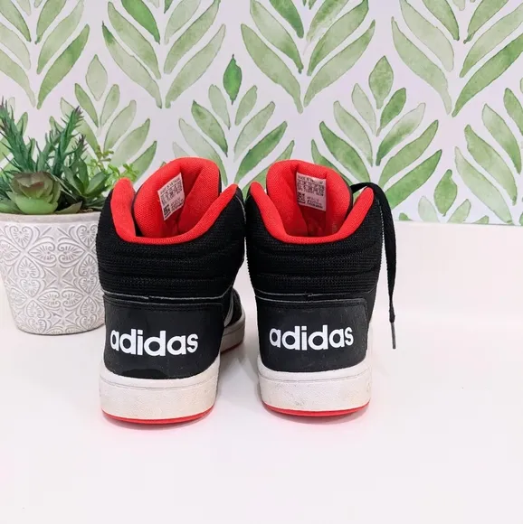 Adidas Hoops Mid 2.0K Basketball Shoes   Black Red 5.5