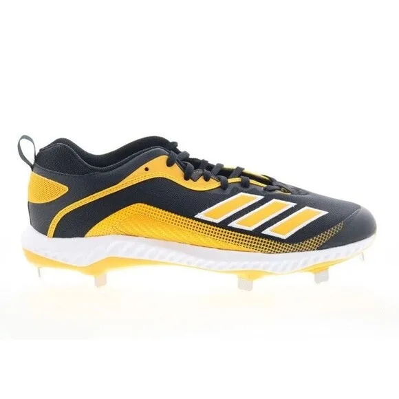 Adidas Icon 6 Bounce FV9346 Mens Black Synthetic Athletic Baseball Shoes Size 13