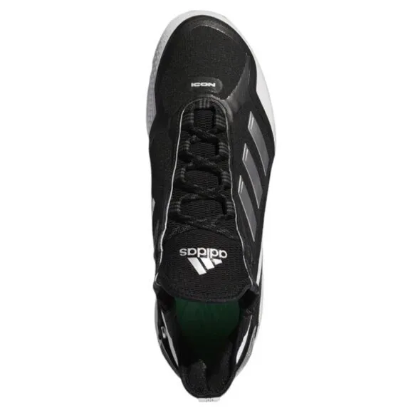 Adidas Icon 7 Boost Metal Baseball‎ Cleats FY4178 Black White Men's 11.5 NWT
