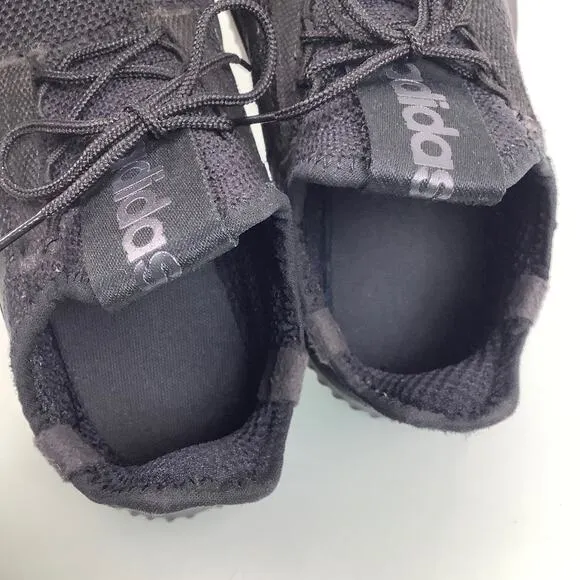 Adidas Kaptir 2.0 K running sneakers solid black kids size 13.5 EUC
