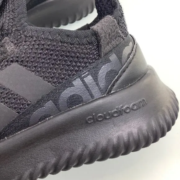 Adidas Kaptir 2.0 K running sneakers solid black kids size 13.5 EUC