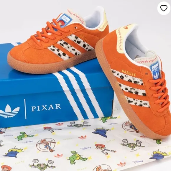 Adidas Kids Gazelle Orange Sneakers Toy story