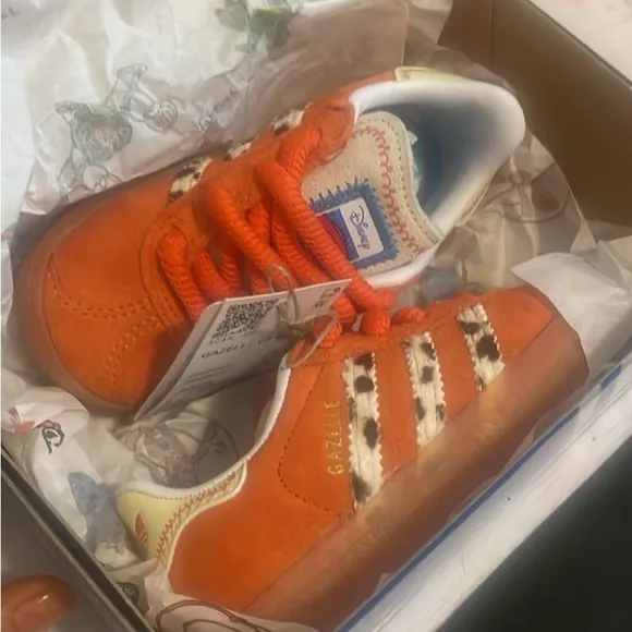Adidas Kids Gazelle Orange Sneakers Toy story