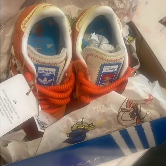 Adidas Kids Gazelle Orange Sneakers Toy story