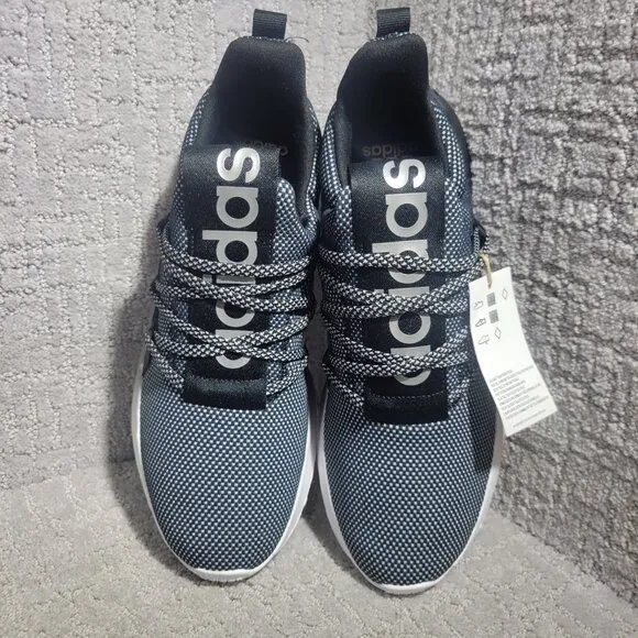 Adidas Lite Racer Adapt 5.0 Men's Size 10 US Black White Running Sneakers GX4776