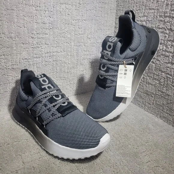 Adidas Lite Racer Adapt 5.0 Men's Size 10 US Black White Running Sneakers GX4776