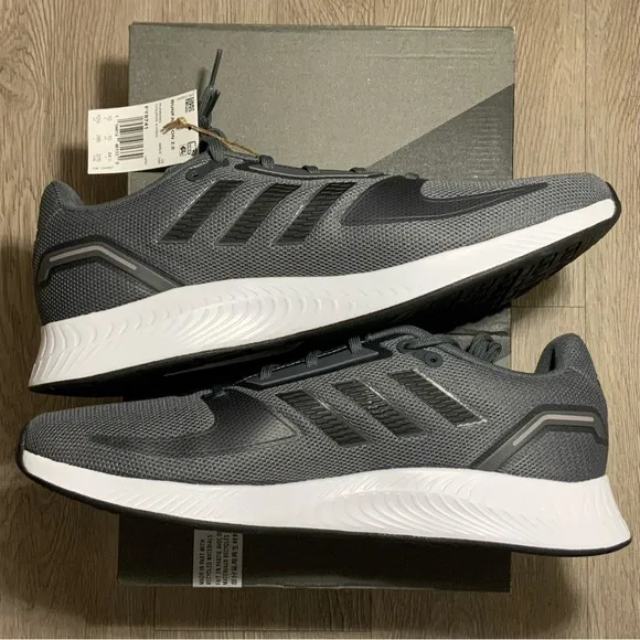 Adidas Men Run Falcon 2.0 FY8741 Gray Running Shoes Sneakers Men's Multi Sizes