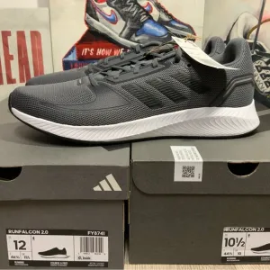 Adidas Men Run Falcon 2.0 FY8741 Gray Running Shoes Sneakers Men's Multi Sizes