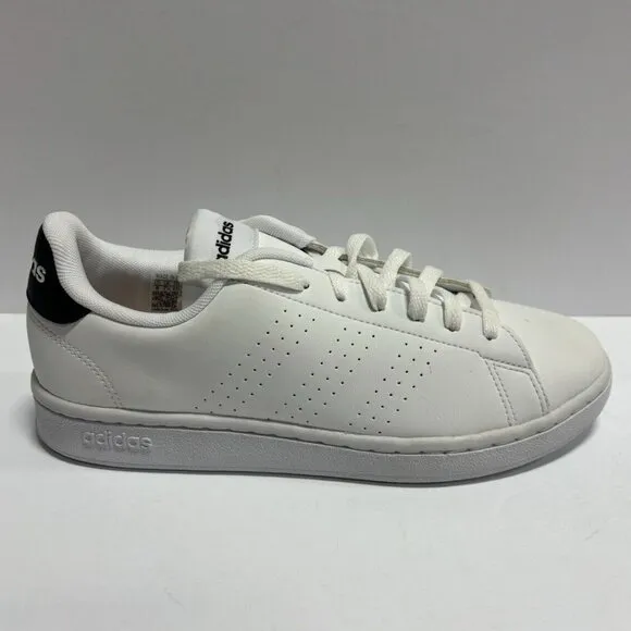 Adidas Men’s Advantage White Leather Sneakers, Size 8M