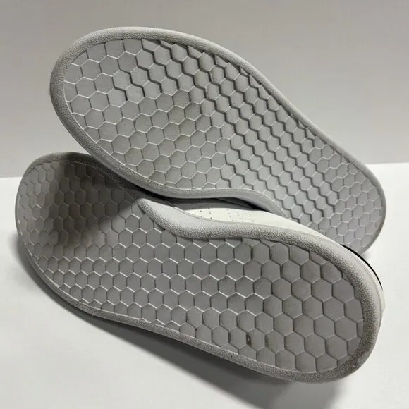 Adidas Men’s Advantage White Leather Sneakers, Size 8M