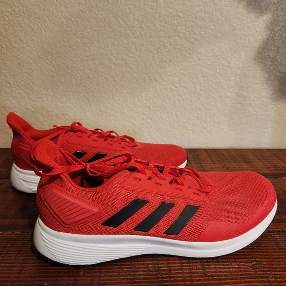 Adidas Men's Duramo 9 Red Running Sneakers Shoes 9.5 NEW