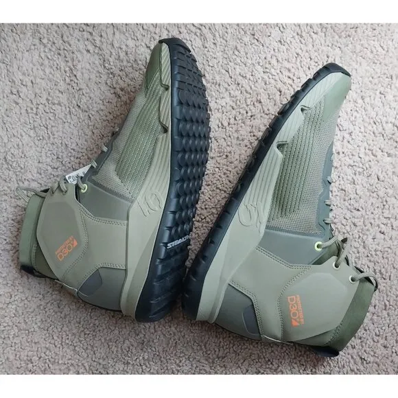 Adidas Men's Five Ten Trailcross Mid Pro Flat Shoes Green Size 11 NWT