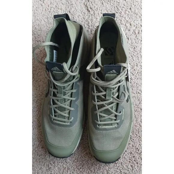 Adidas Men's Five Ten Trailcross Mid Pro Flat Shoes Green Size 11 NWT