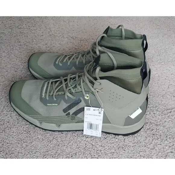 Adidas Men's Five Ten Trailcross Mid Pro Flat Shoes Green Size 11 NWT
