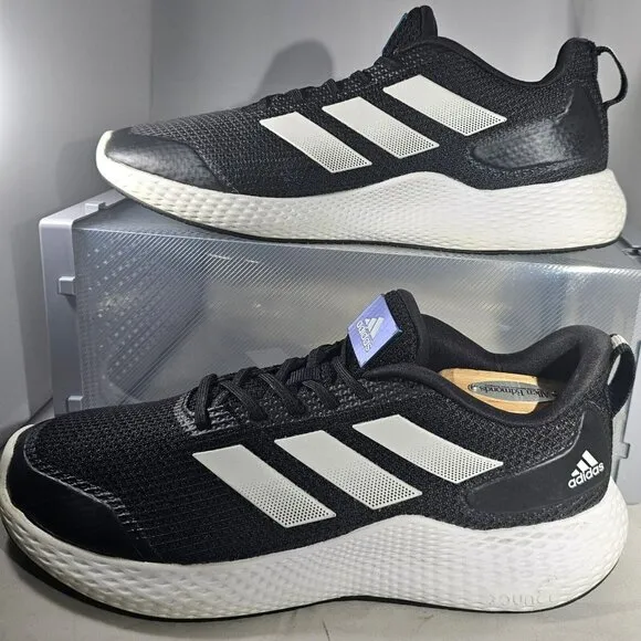 Adidas Men's Fluidflow 3.0 Running Sneaker  Black/Cloud White Sneakers Size 9