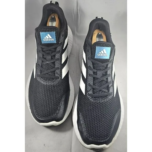 Adidas Men's Fluidflow 3.0 Running Sneaker  Black/Cloud White Sneakers Size 9