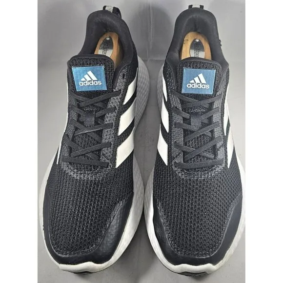 Adidas Men's Fluidflow 3.0 Running Sneaker  Black/Cloud White Sneakers Size 9