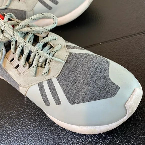 ADIDAS men’s gray Tubular Runner Weave sneakers 9.5