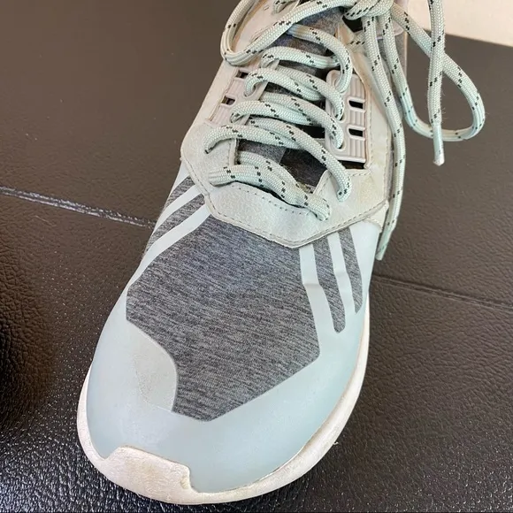 ADIDAS men’s gray Tubular Runner Weave sneakers 9.5
