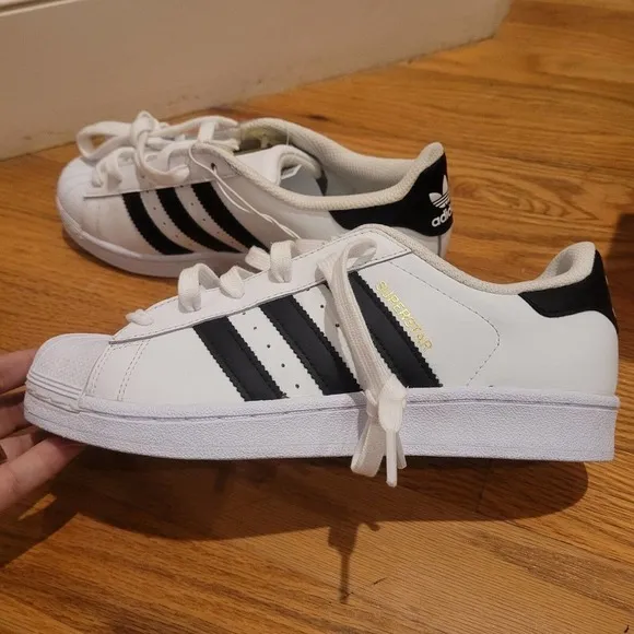 Adidas Mens Superstar C77154 White Casual Shoes‎ Sneakers Size 6.5/ W8