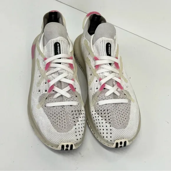 ADIDAS Men's White and pink 4D FUSIO CLOUD  running sneakers size 9.5