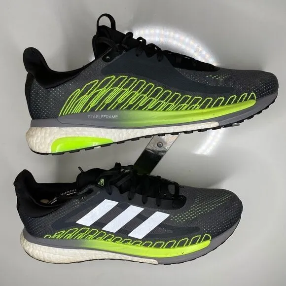 Adidas Mens Solar Glide ST 3 FU9035 Gray Running Shoes Sneakers Size 11,5