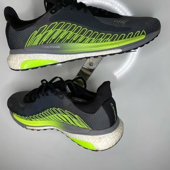 Adidas Mens Solar Glide ST 3 FU9035 Gray Running Shoes Sneakers Size 11,5