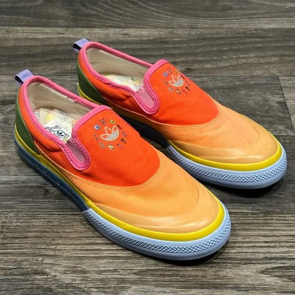 Adidas Nizza Slip-On Low Sneaker ‘Pride Pack - Love Unites' - Mens Size 9
