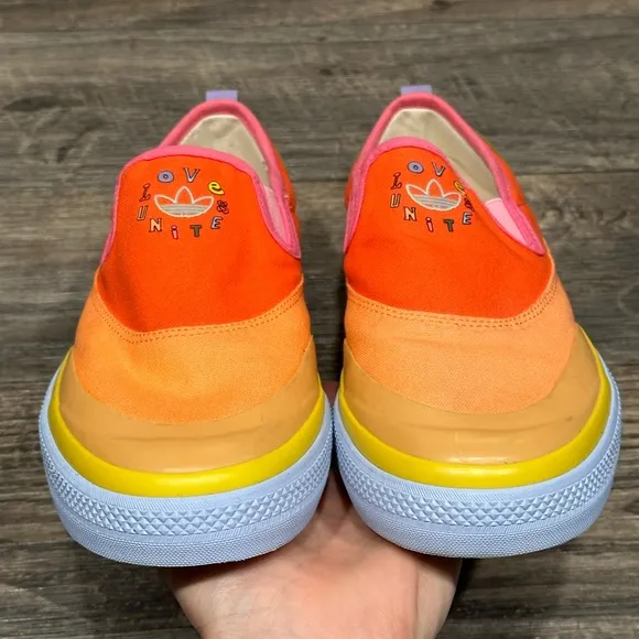 Adidas Nizza Slip-On Low Sneaker ‘Pride Pack - Love Unites' - Mens Size 9