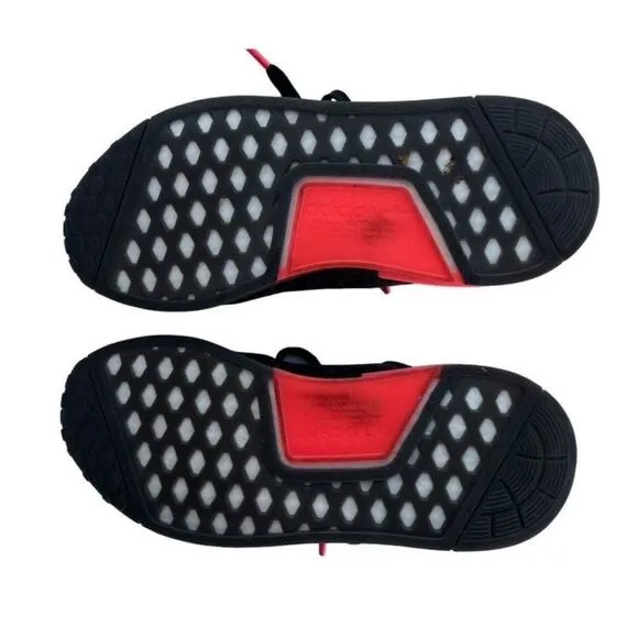 Adidas NMD_R1 Knit 'Black Signal Pink' Running Sneakers Size 7.5
