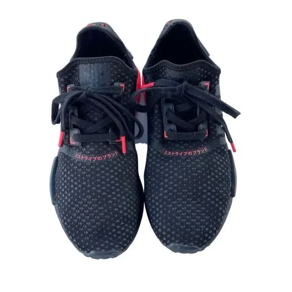 Adidas NMD_R1 Knit 'Black Signal Pink' Running Sneakers Size 7.5