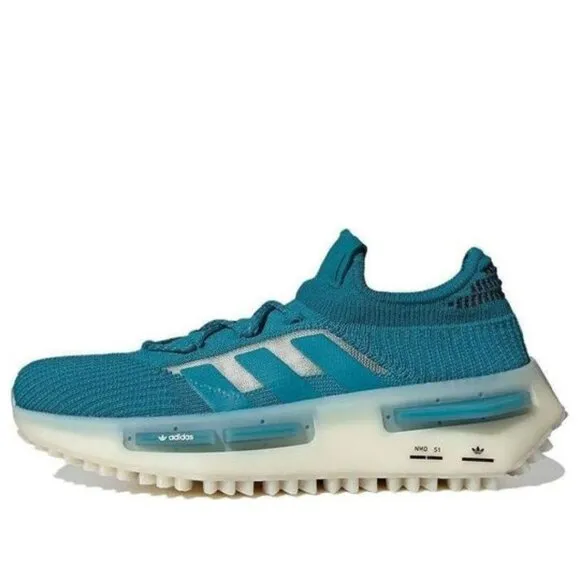 Adidas NMD_S1 Low Mens Casual Sportswear Shoes Teal Blue HQ4437 NEW Multi Sz