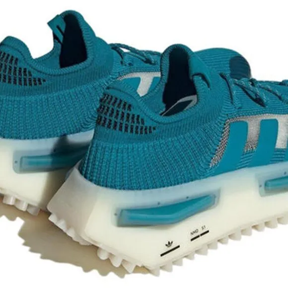 Adidas NMD_S1 Low Mens Casual Sportswear Shoes Teal Blue HQ4437 NEW Multi Sz