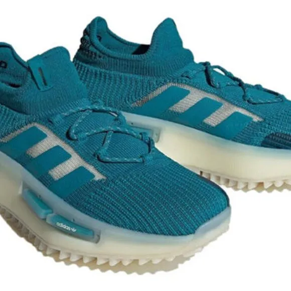 Adidas NMD_S1 Low Mens Casual Sportswear Shoes Teal Blue HQ4437 NEW Multi Sz