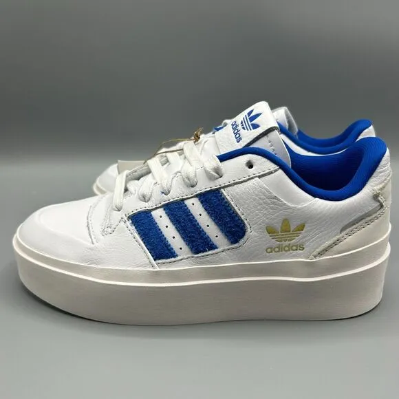 Adidas Originals Forum Bonega W White Blue Women Casual Platform Shoes S…