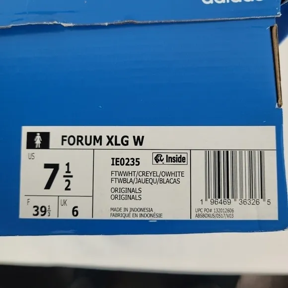 adidas Originals Forum XLG W White/Creyel Women's Casual Platform Shoes Size 7.5
