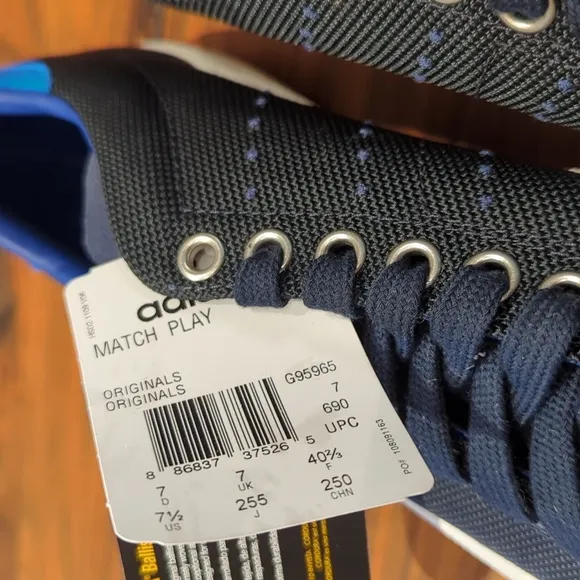 Adidas Originals Match Play Cordura Sneakers Navy Men's 7.5