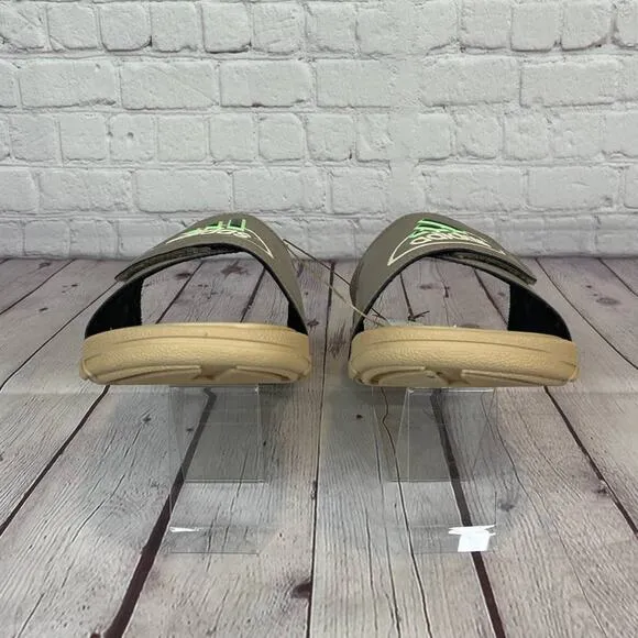 Adidas Originals Reptossage 'Chalky Brown' Slides Sandals Mens Size 10 (GY4552)
