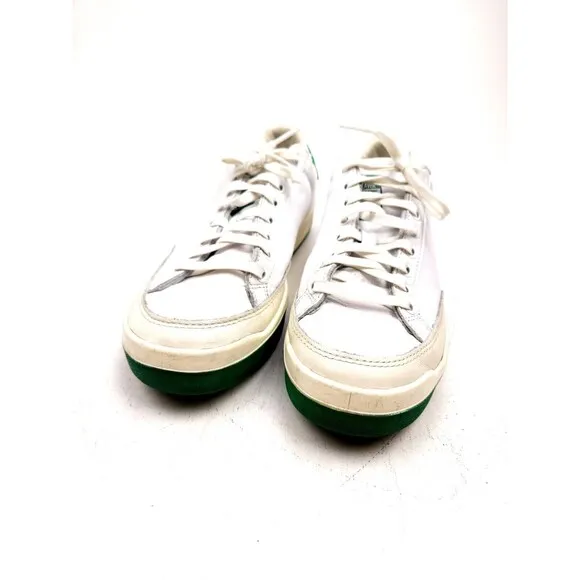adidas Originals Shoes Mens 8 White Green Leather Rod Laver Low Top Sneakers