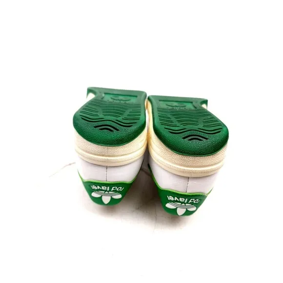 adidas Originals Shoes Mens 8 White Green Leather Rod Laver Low Top Sneakers